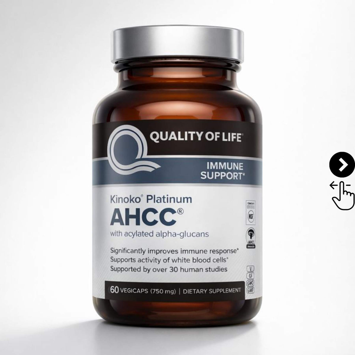 AHCC®-ELIMINADOR DE VERRUGAS CAUSADAS POR EL VPH (60 cápsulas). DISTRIBUIDOR OFICIAL®.